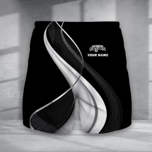 LIMITED EDITION - NEW CUSTOMIZED NBA23 SAS SAN ANTONIO SPURS SHORT PANTS