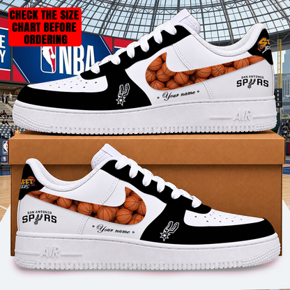 LIMITED EDITION - NEW CUSTOMIZED NBA23 SAS SAN ANTONIO SPURS AF1 SHOES