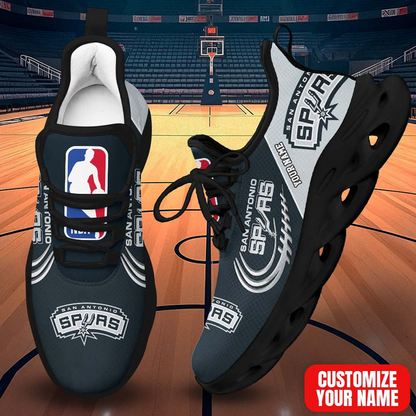 LIMITED EDITION - NEW CUSTOMIZED NBA23 SAS SAN ANTONIO SPURS PREMIUM CLUNKY SNEAKERS