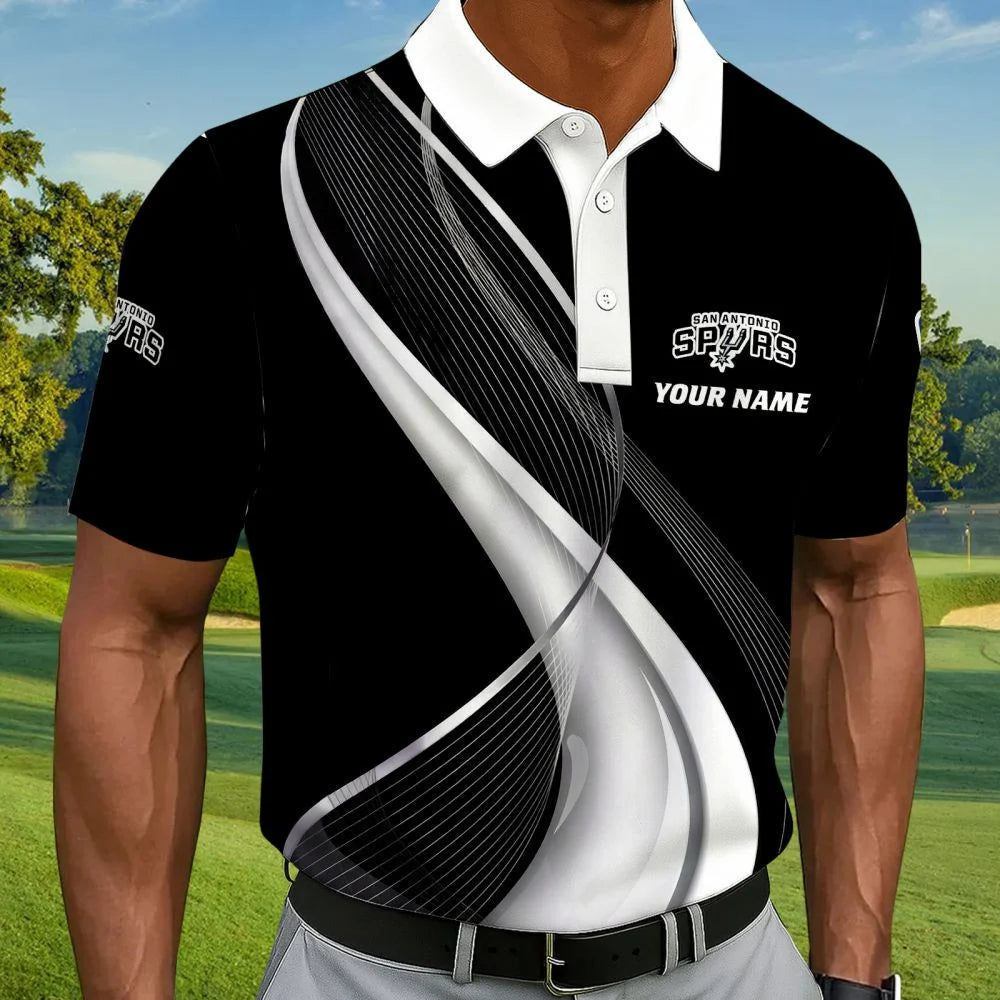 LIMITED EDITION - NEW CUSTOMIZED NBA23 SAS SAN ANTONIO SPURS POLO SHIRT, ZIP POLO SHIRT & T-SHIRTS