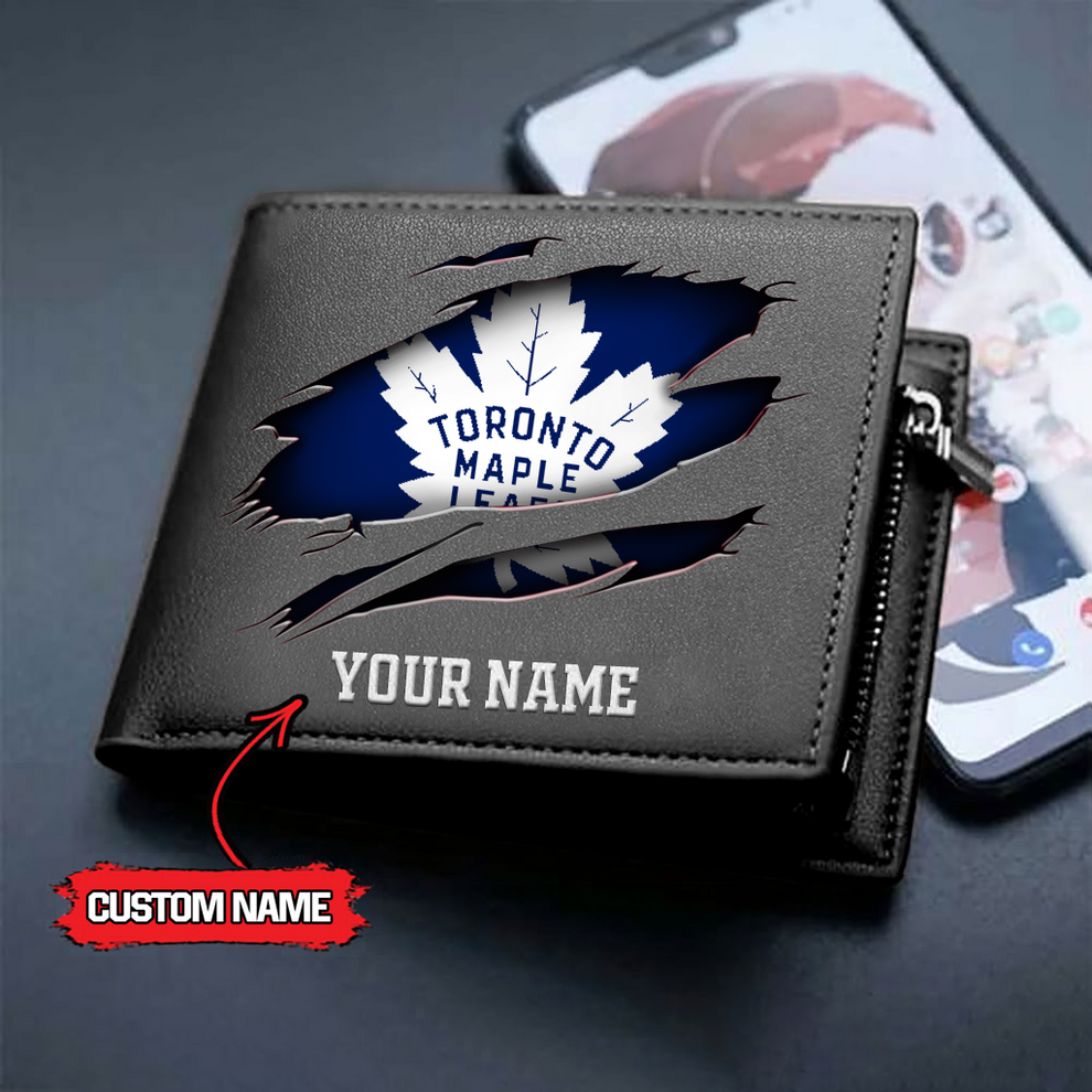LIMITED EDITION - NEW CUSTOMIZED NHL23 TML TORONTO MAPLE LEAFS LEATHER WALLET