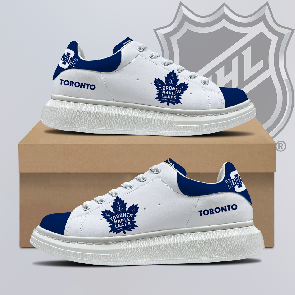 [SUPER SALE] NEW CUSTOMIZED NHL23 TML TORONTO MAPLE LEAFS MCQUEEN SHOES