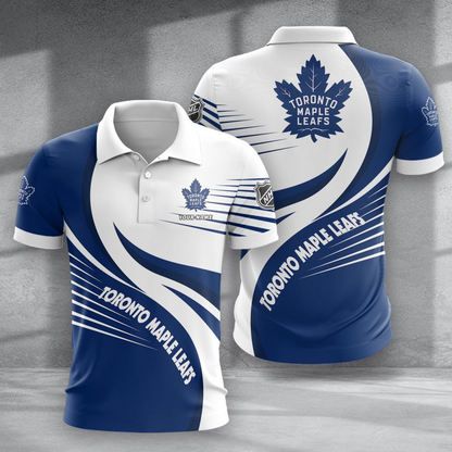 LIMITED EDITION - NEW CUSTOMIZED NHL23 TML TORONTO MAPLE LEAFS POLO SHIRT & T-SHIRTS