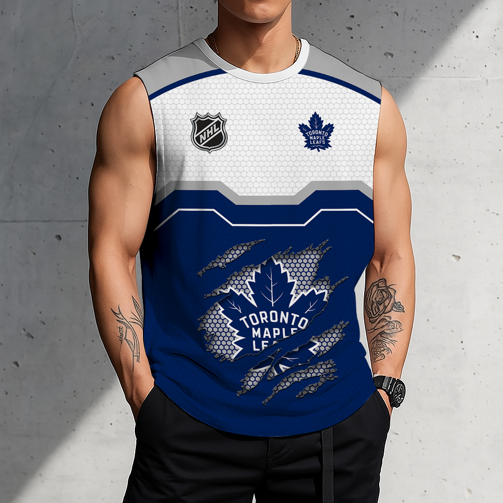 SPECIAL EDITION - NEW CUSTOMIZED NHL23 TML TORONTO MAPLE LEAFS MEN'S GYM SHIRT