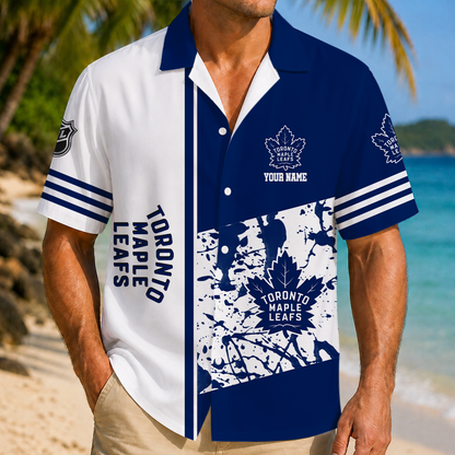 LIMITED EDITION - NEW CUSTOMIZED NHL23 TML TORONTO MAPLE LEAFS UNISEX HAWAIIAN SHIRT