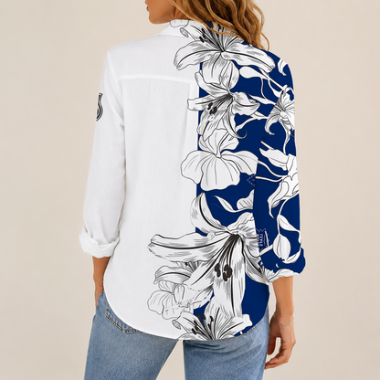 [SUPER SALE] NEW CUSTOMIZED NHL23 TML TORONTO MAPLE LEAFS WOMEN CASUAL SHIRT