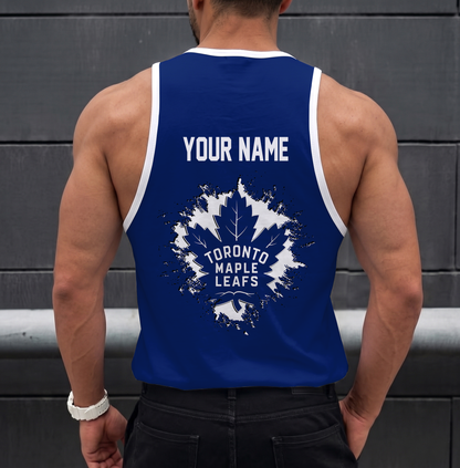 LIMITED EDITION - NEW CUSTOMIZED NHL23 TML TORONTO MAPLE LEAFS UNISEX TANK TOP