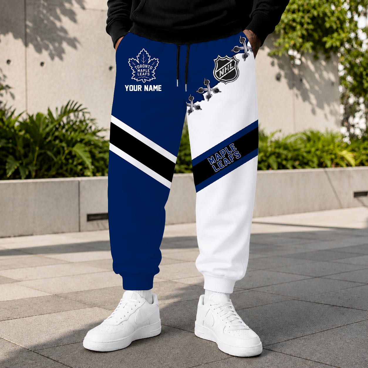 LIMITED EDITION - NEW CUSTOMIZED NHL23 TML TORONTO MAPLE LEAFS SWEATPANTS