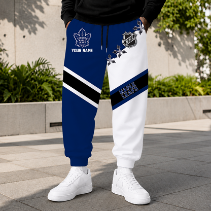 LIMITED EDITION - NEW CUSTOMIZED NHL23 TML TORONTO MAPLE LEAFS SWEATPANTS