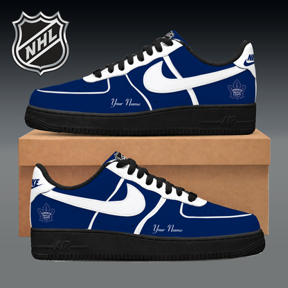 LIMITED EDITION - NEW CUSTOMIZED NHL23 TML TORONTO MAPLE LEAFS AF1 SNEAKER