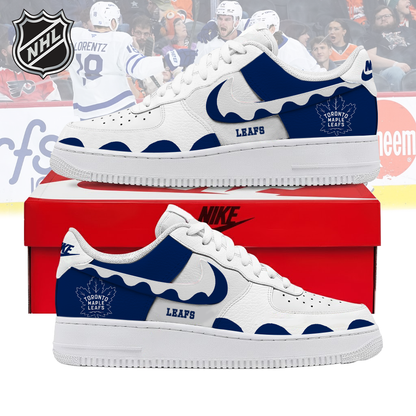 VIRAL EDITION - NEW CUSTOMIZED NHL23 TML TORONTO MAPLE LEAFS AF1 SHOES