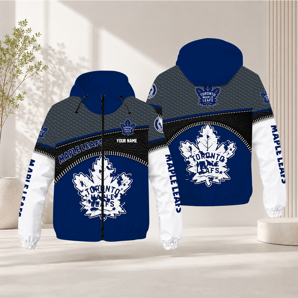 EXCLUSIVE EDITION - NEW CUSTOMIZED NHL23 TML TORONTO MAPLE LEAFS WINDBREAKER JACKET