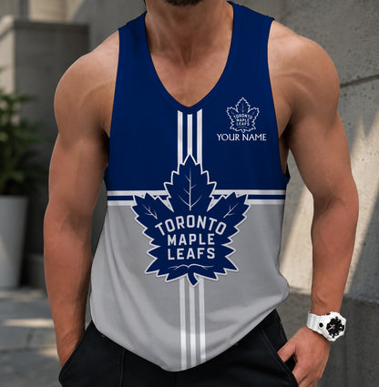 LIMITED EDITION - NEW CUSTOMIZED NHL23 TML TORONTO MAPLE LEAFS MEN'S TANK TOP