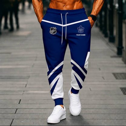 LIMITED EDITION - NEW CUSTOMIZED NHL23 TML TORONTO MAPLE LEAFS UNISEX LONG PANTS