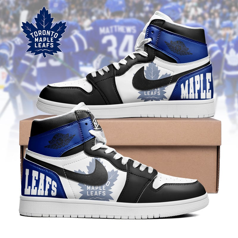 LIMITED EDITION - NEW CUSTOMIZED NHL23 TM LEAFS AIR JORDAN SNEAKERS