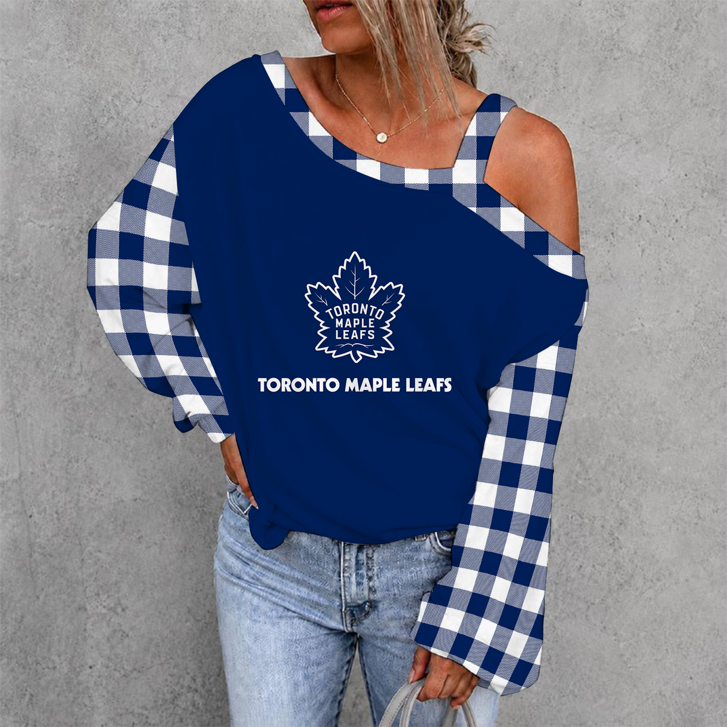 [SUPER SALE] NEW CUSTOMIZED NHL23 TML TORONTO MAPLE LEAFS DROP SHOULDER SWEATSHIRT
