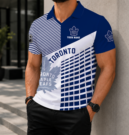 VIRAL EDITION - NEW CUSTOMIZED NHL23 TML TORONTO MAPLE LEAFS POLO SHIRT