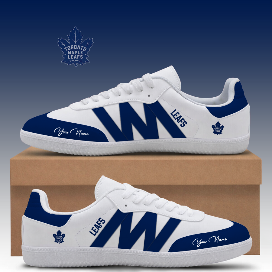 [SUPER SALE] NEW CUSTOMIZED NHL23 TML TORONTO MAPLE LEAFS CLASSIC SNEAKERS