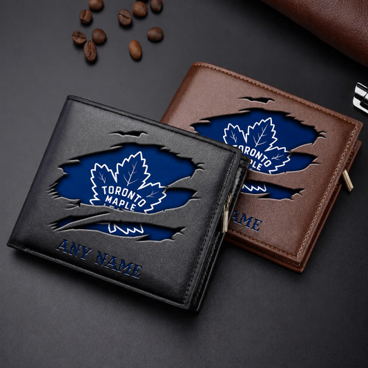 LIMITED EDITION - NEW CUSTOMIZED NHL23 TML TORONTO MAPLE LEAFS LEATHER WALLET