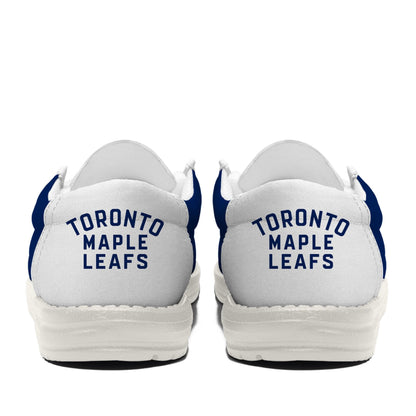 LIMITED EDITION - NEW CUSTOMIZED NHL23 TML TORONTO MAPLE LEAFS LOAFER SHOES