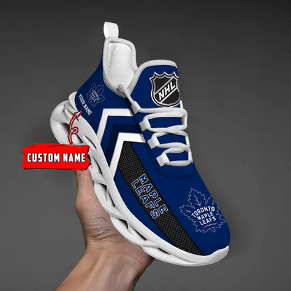 [SUPER SALE ] NEW CUSTOMIZED NHL23 TML TORONTO MAPLE LEAFS MAX SOUL SHOES