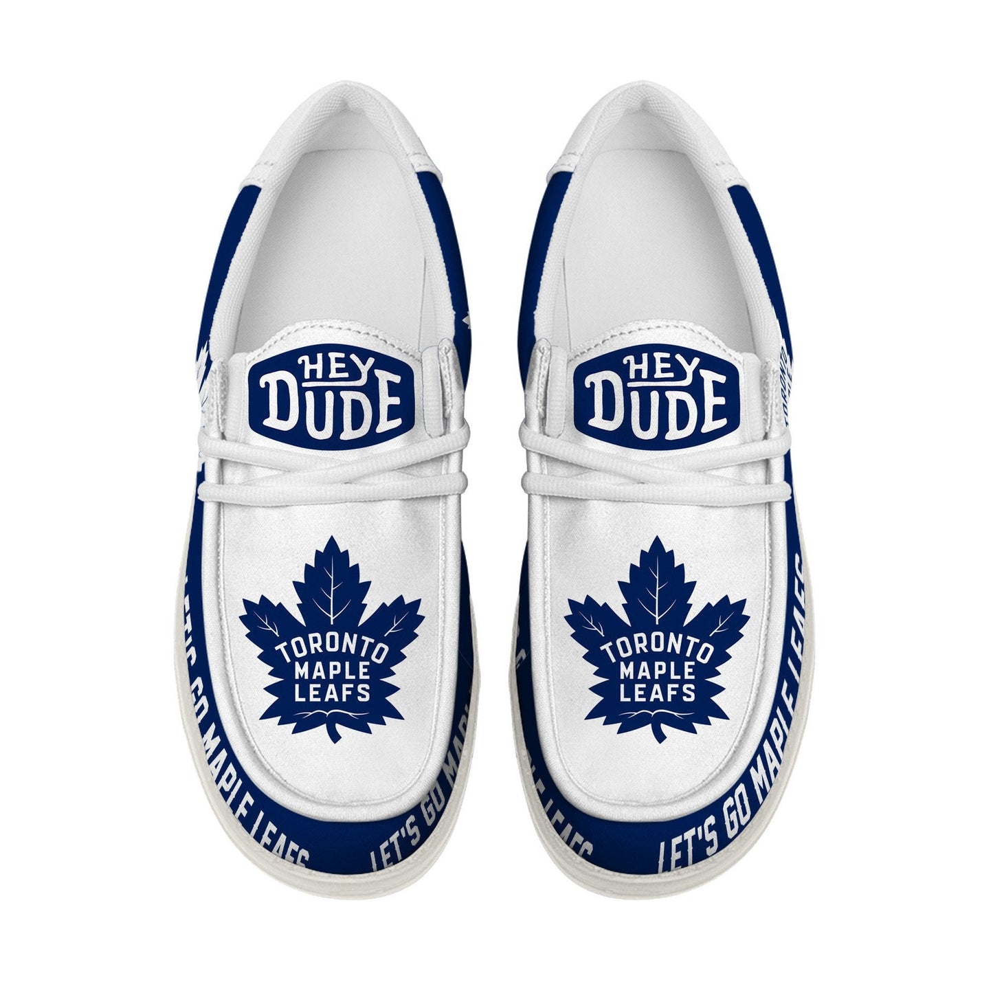 LIMITED EDITION - NEW CUSTOMIZED NHL23 TML TORONTO MAPLE LEAFS LOAFER SHOES