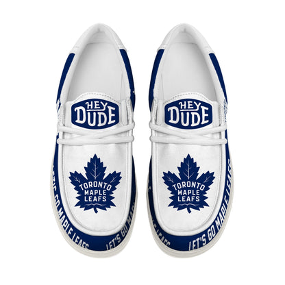 LIMITED EDITION - NEW CUSTOMIZED NHL23 TML TORONTO MAPLE LEAFS LOAFER SHOES
