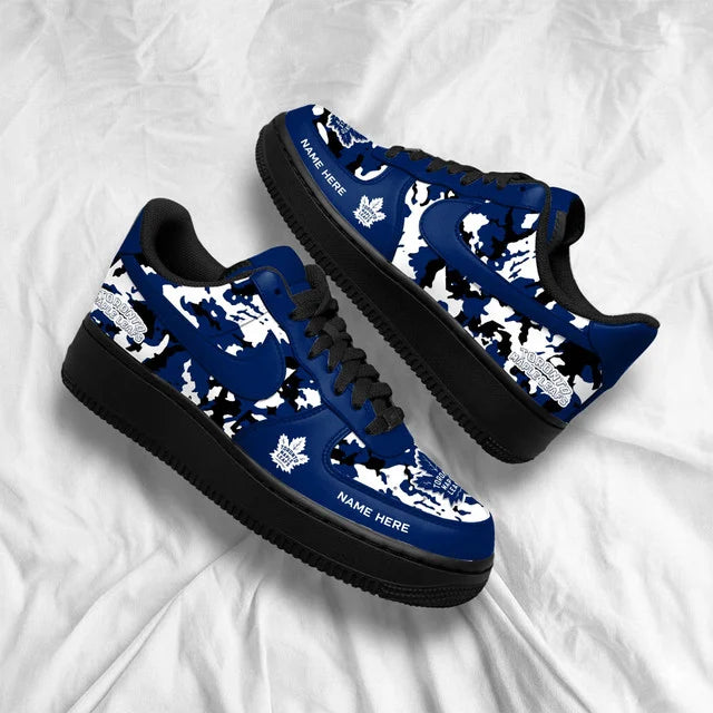 [SUPER SALE] NEW CUSTOMIZED NHL23 TML TORONTO MAPLE LEAFS AF1 SHOES