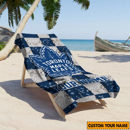LIMITED EDITION - NEW CUSTOMIZED NHL23 TML TORONTO MAPLE LEAFS BEACH TOWEL FOR FAN