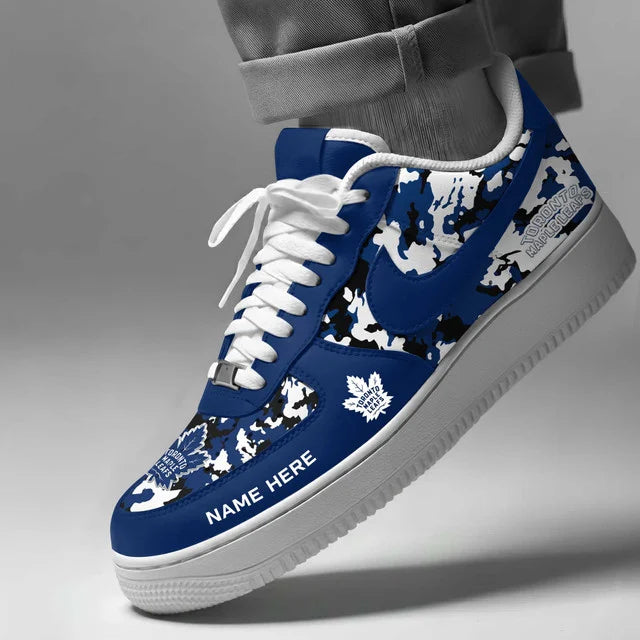[SUPER SALE] NEW CUSTOMIZED NHL23 TML TORONTO MAPLE LEAFS AF1 SHOES