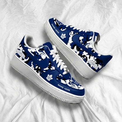 [SUPER SALE] NEW CUSTOMIZED NHL23 TML TORONTO MAPLE LEAFS AF1 SHOES