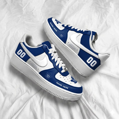 [SUPER SALE] NEW CUSTOMIZED NHL23 TML TORONTO MAPLE LEAFS AF1 SHOES