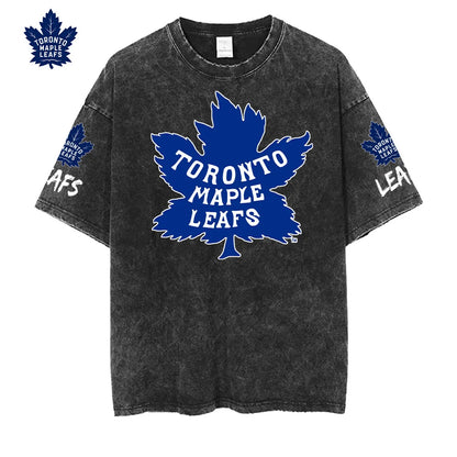 [SUPER SALE] NEW CUSTOMIZED NHL23 TML TORONTO MAPLE LEAFS MULTICOLOR WASHED TEE