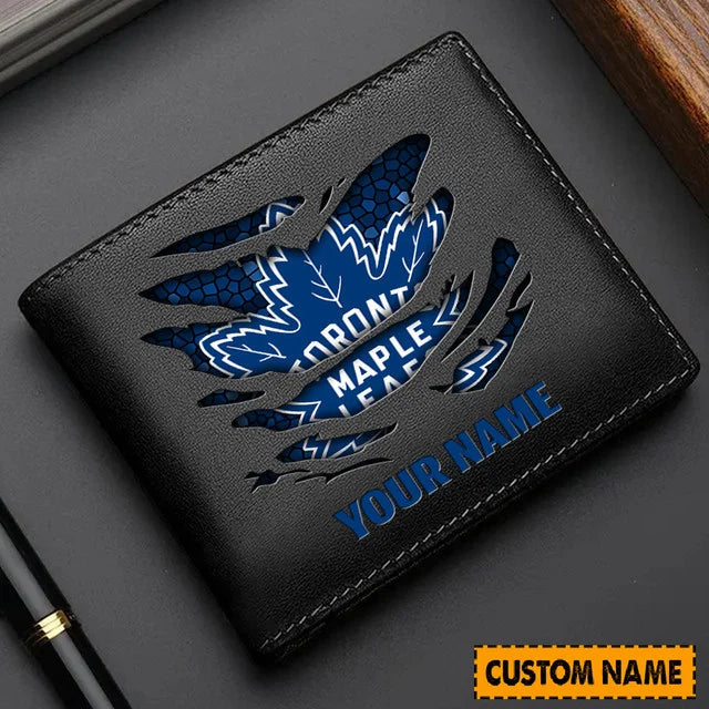 LIMITED EDITION - NEW CUSTOMIZED NHL23 TML TORONTO MAPLE LEAFS LEATHER WALLET