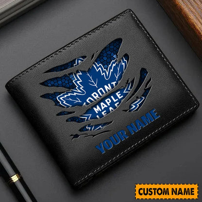 LIMITED EDITION - NEW CUSTOMIZED NHL23 TML TORONTO MAPLE LEAFS LEATHER WALLET