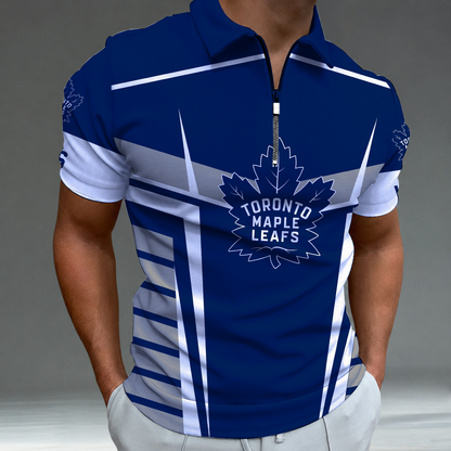 LIMITED EDITION - NEW CUSTOMIZED NHL23 TML TORONTO MAPLE LEAFS POLO SHIRT