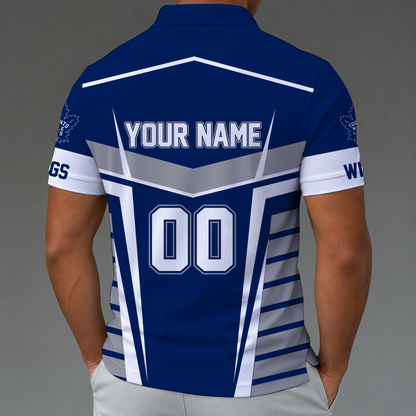 LIMITED EDITION - NEW CUSTOMIZED NHL23 TML TORONTO MAPLE LEAFS POLO SHIRT