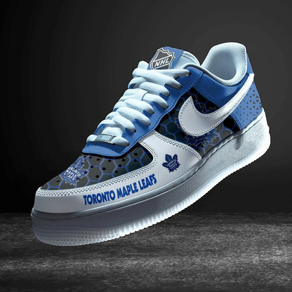 LIMITED EDITION - NEW CUSTOMIZED NHL23 TML TORONTO MAPLE LEAFS AF1 SHOES