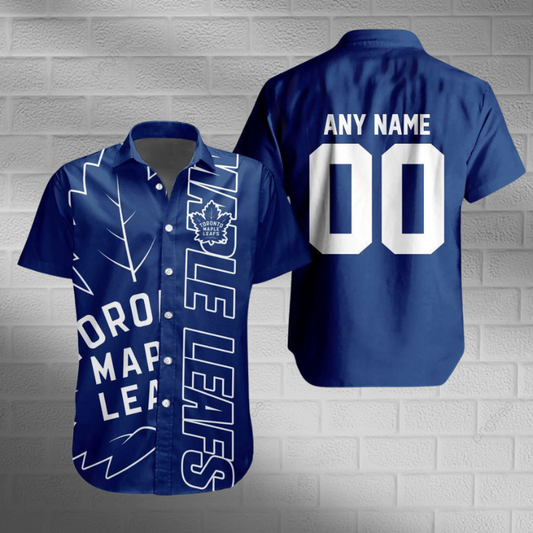 [SUPER SALE] NEW CUSTOMIZED NHL23 TML TORONTO MAPLE LEAFS UNISEX HAWAIIAN SHIRT