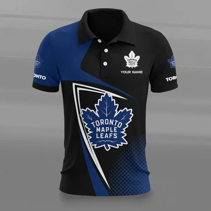 [SUPER SALE] NEW CUSTOMIZED NHL23 TML TORONTO MAPLE LEAFS POLO SHIRT