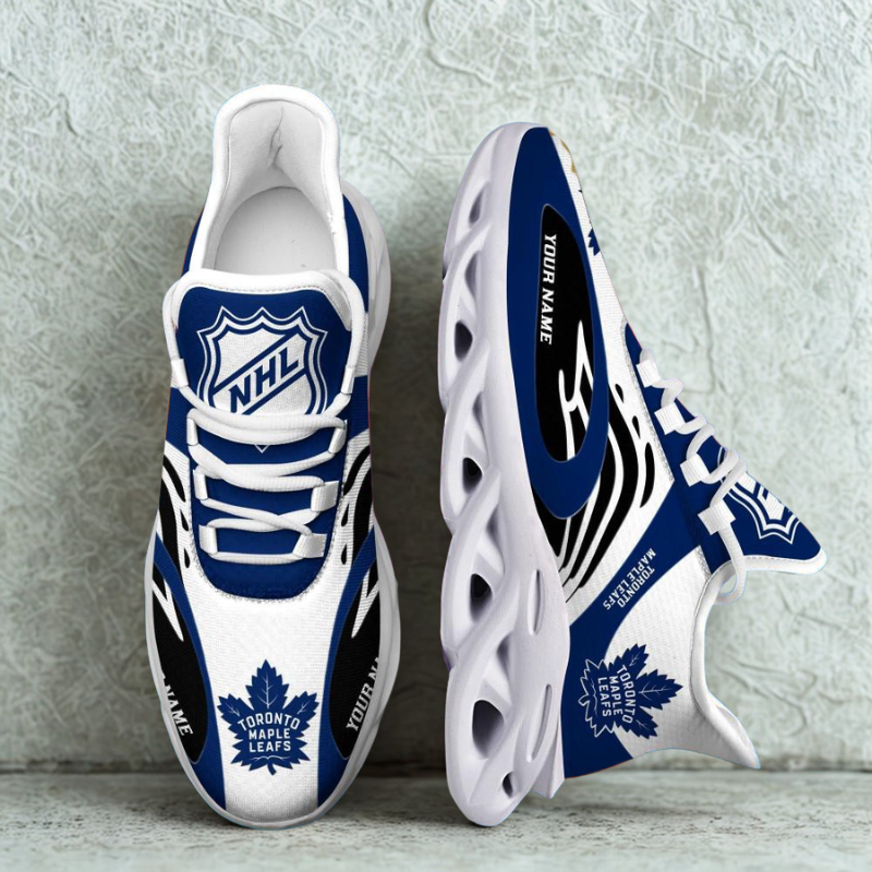 [SUPER SALE ] NEW CUSTOMIZED NHL23 TML TORONTO MAPLE LEAFS MAX SOUL SHOES