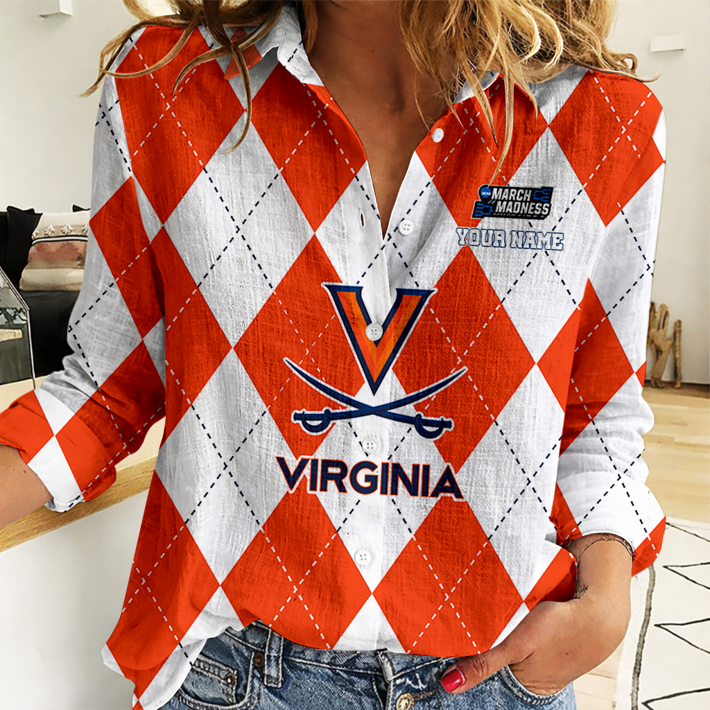 LIMITED DROP - NEW CUSTOMIZED | NCAA MAM23 VIC VI CAVALIERS WOMEN CASUAL SHIRT FOR FAN
