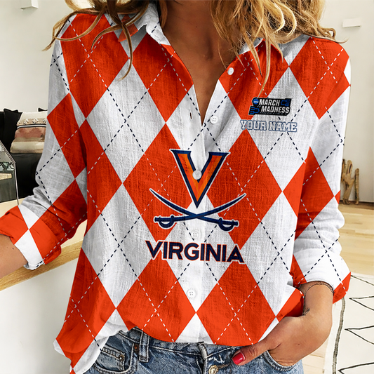 LIMITED DROP - NEW CUSTOMIZED | NCAA MAM23 VIC VI CAVALIERS WOMEN CASUAL SHIRT FOR FAN