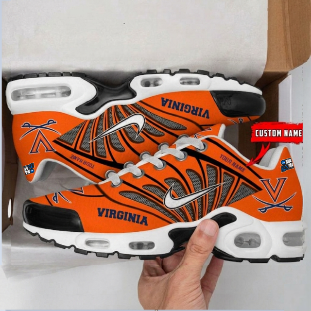LIMITED EDITION - NEW CUSTOMIZED MAM NCAA23 VIC VI CAVALIERS UNISEX AIR MAX PLUS SNEAKERS