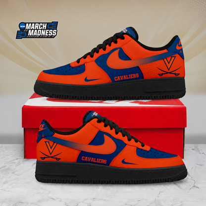 SPECIAL EDITION - NEW CUSTOMIZED NCAA MAM23 VIC VIRGINIA CAVALIERS AF1 SHOES