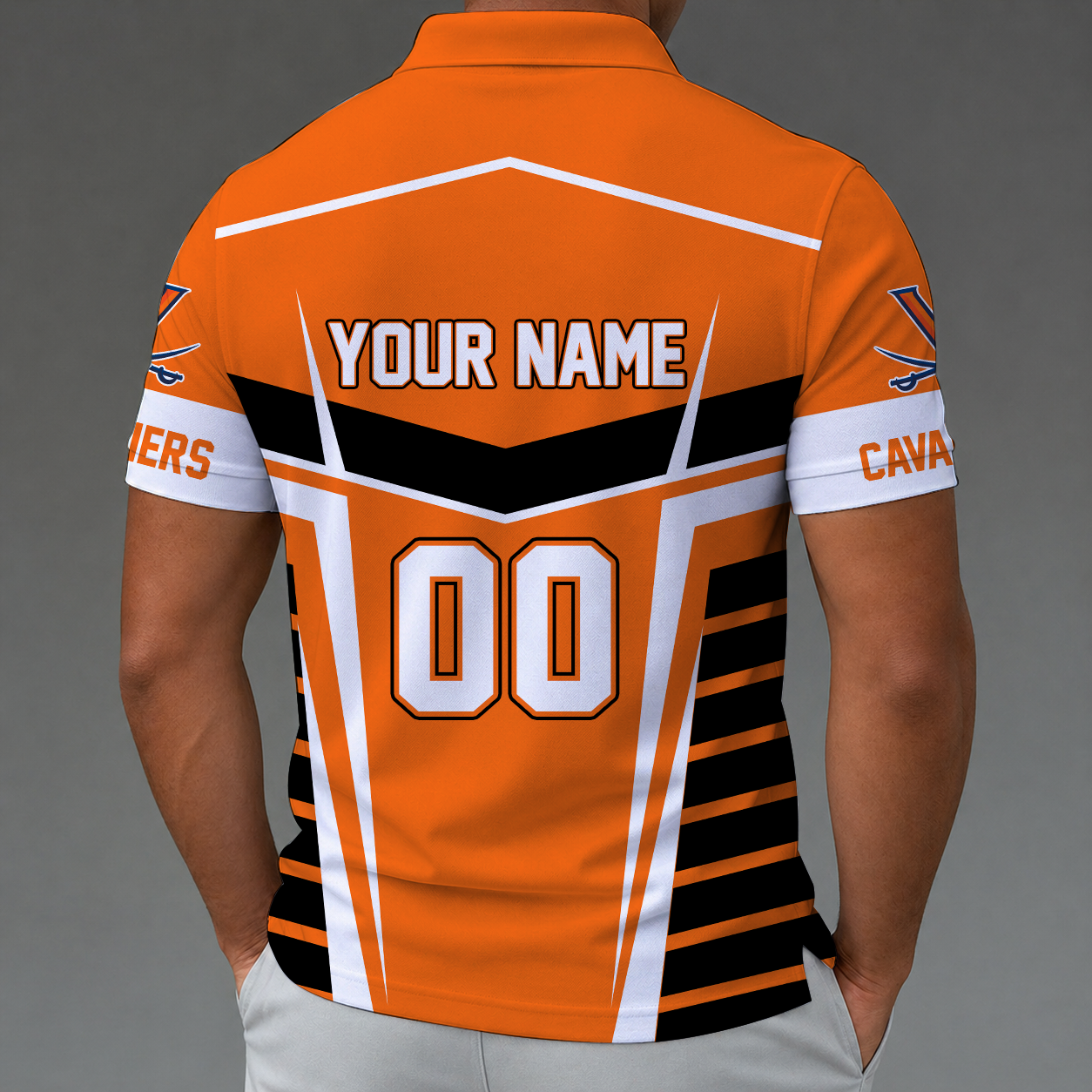 [FAN FAVORITE] NEW CUSTOMIZED NCAA MAM23 VIC VIRGINIA CAVALIERS STRAPPY POLO SHIRT