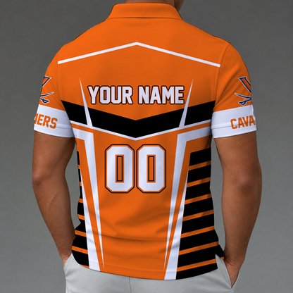 [FAN FAVORITE] NEW CUSTOMIZED NCAA MAM23 VIC VIRGINIA CAVALIERS STRAPPY POLO SHIRT