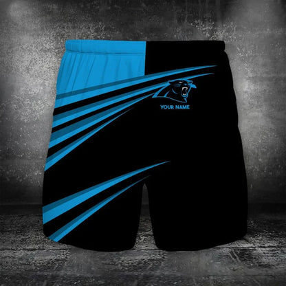 VIRAL EDITION - NEW CUSTOMIZED NFL23 CLP CAROLINA PANTHERS POLO, T-SHIRT & SHORT PANTS SET