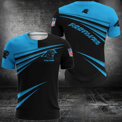 VIRAL EDITION - NEW CUSTOMIZED NFL23 CLP CAROLINA PANTHERS POLO, T-SHIRT & SHORT PANTS SET