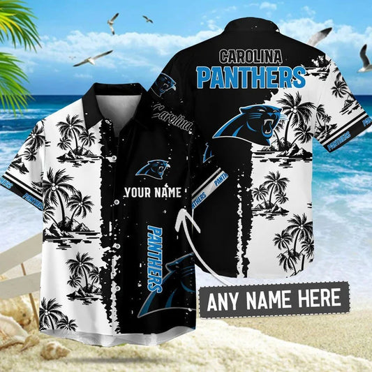 LIMITED EDITION - NEW CUSTOMIZED NFL23 CLP CAROLINA PANTHERS UNISEX HAWAIIAN SHIRT & SHORTS SET